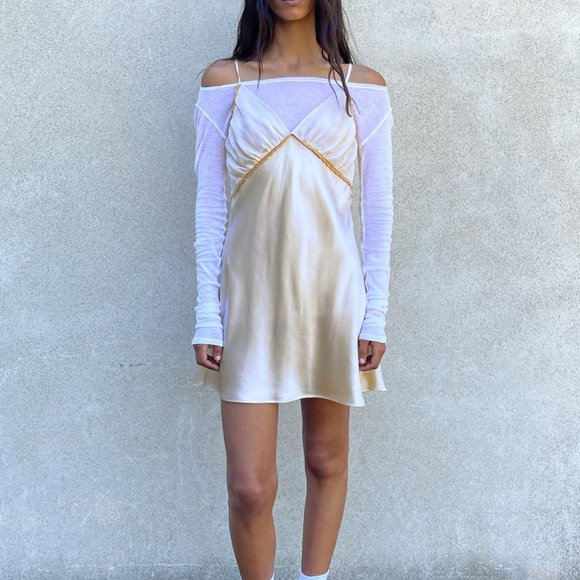 Zara Silk Blend Mini Dress S - Picture 4 of 4